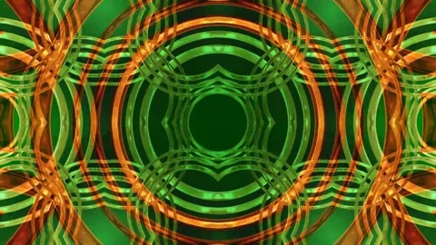 Seamless kaleidoscope VJ loop with abstract geometric symmetry Stock-Footage 327611734