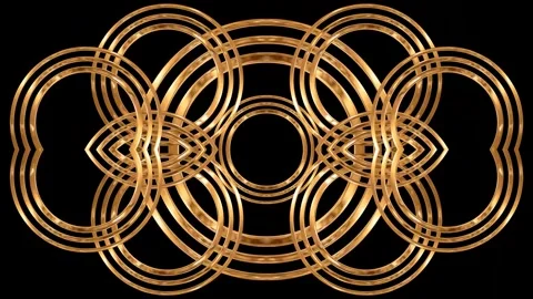Seamless kaleidoscope VJ loop with abstract geometric symmetry Stock-Footage 327612027