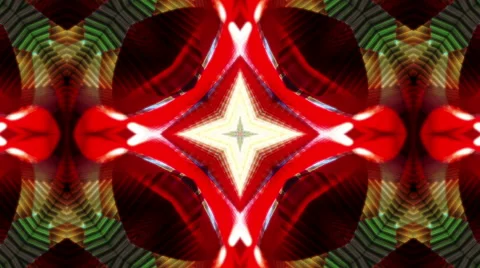 Seamless Kaleidoscopic Pattern Stock Footage 45861172