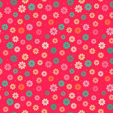 Seamless kid floral pattern Stock-Illustration