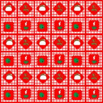 Seamless, kitchen vector Stock Illustration