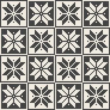 Seamless knit pattern Seamless knit pattern, embroidery design Copyright: ... Stock Photos