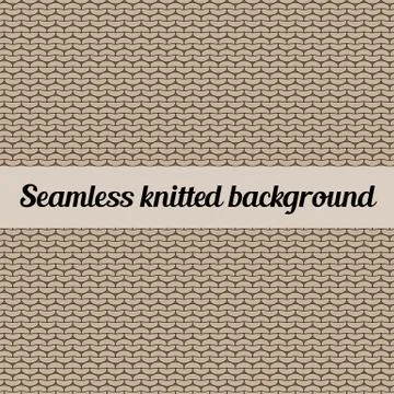 Seamless knitted background Stock Illustration