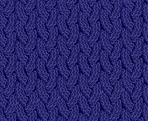 Seamless knitted braid pattern. Woolen fabric.Christmas Blue winter warm sweater Stock Illustration