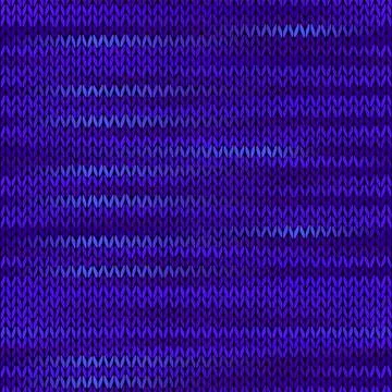 Seamless Knitted Melange Pattern. Blue Violet Color Vector Illus Stock Illustration