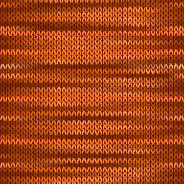 Seamless Knitted Melange Pattern. Orange Brown Color Vector Illu Stock Illustration