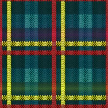 Seamless knitted multicolor pattern イラスト素材