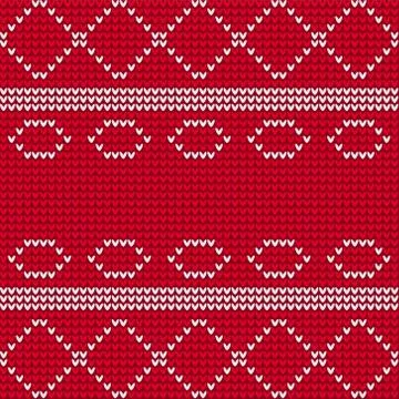 Seamless knitted pattern for backgrounds and textures. Stock Illustration