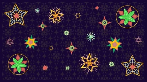 Seamless knitted pattern christmas Video stock 294664913