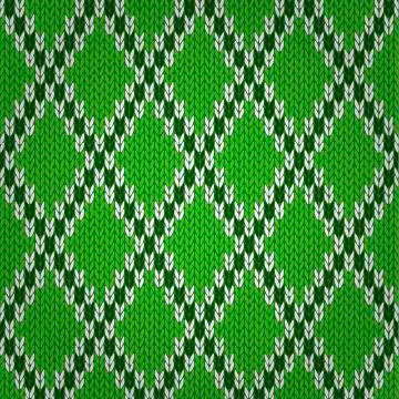 Seamless Knitted Pattern Stock Illustration