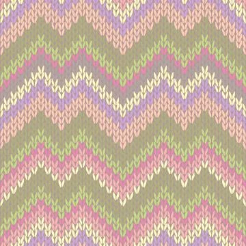 Seamless knitted pattern Stock Illustration