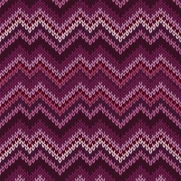 Seamless knitted pattern Stock Illustration