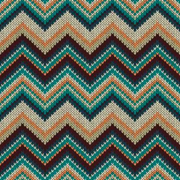 Seamless Knitted Pattern Stock Illustration