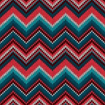 Seamless Knitted Pattern Stock Illustration