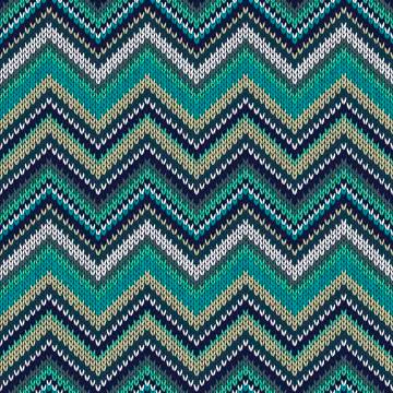Seamless knitted pattern Stock Illustration