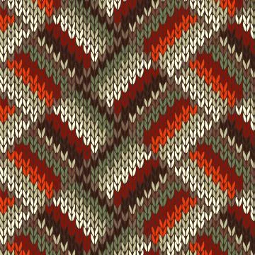 Seamless knitted pattern イラスト素材