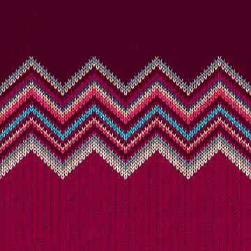 Seamless knitted pattern Stock Illustration