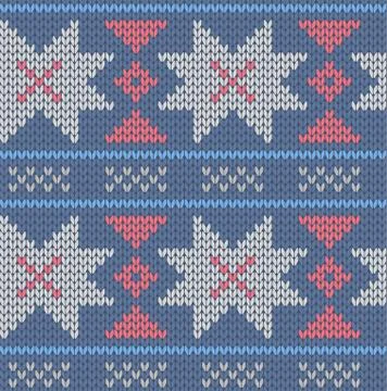 Seamless knitted pattern Stock Illustration