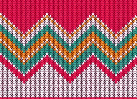 Seamless knitted pattern Stock Illustration