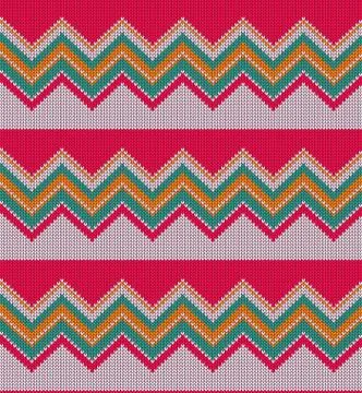 Seamless knitted pattern Stock Illustration