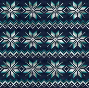 Seamless knitted pattern Ilustración de archivo