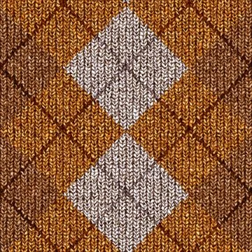 Seamless knitted pattern Stock Illustration