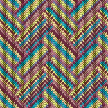 Seamless knitted pattern. 스톡 일러스트