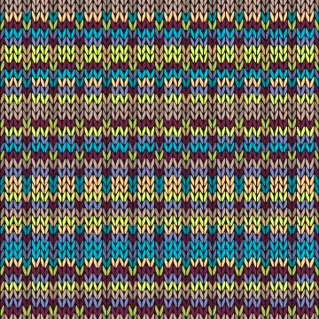Seamless knitted pattern. Stock Illustration