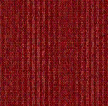Seamless Knitted Pattern. Red Color seamless. Vector Illustration Illustrazione stock
