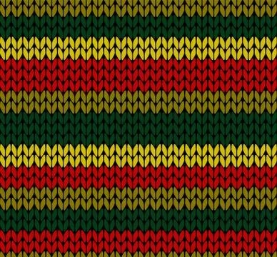 Seamless knitted pattern vector Stock Illustration