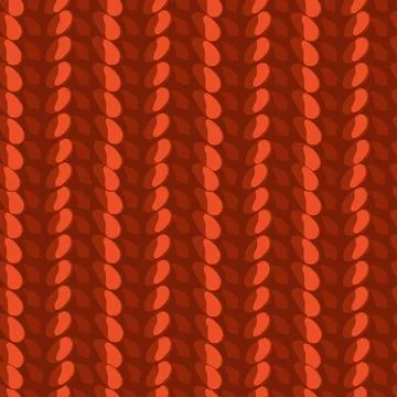 Seamless knitted pattern. Woolen fabric.Christmas Red winter warm sweater. Illustrazione stock