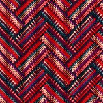 Seamless Knitted Swatch Stock Illustration