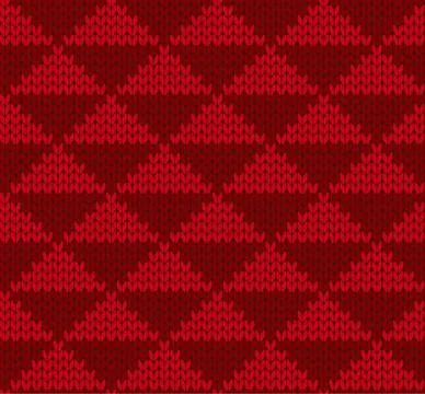 Seamless knitted vector pattern Stock Illustration