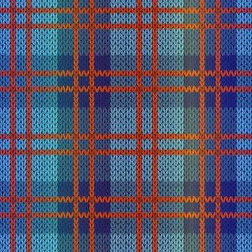 Seamless knitting color pattern Stock Illustration