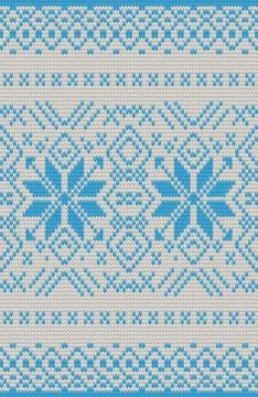 Seamless Knitting Pattern Christmas Sweater Design. EPS 10 vector Stock Illustration