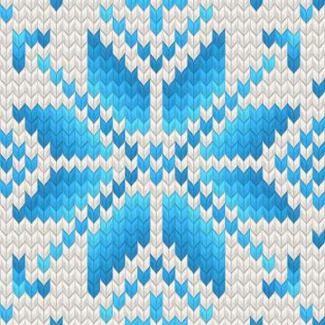 Seamless Knitting Pattern Christmas Sweater Design. EPS 10 vector Stock Illustration