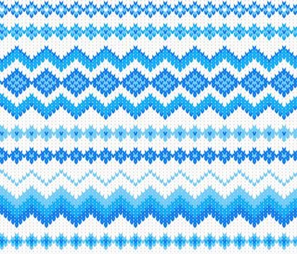 Seamless knitting pattern Stock Illustration