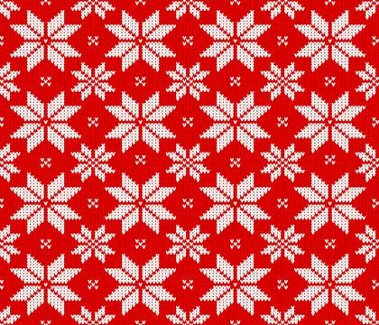 Seamless knitting pattern Stock-Illustration