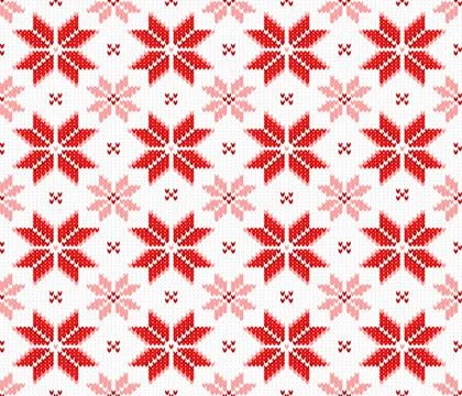 Seamless knitting pattern Stock Illustration