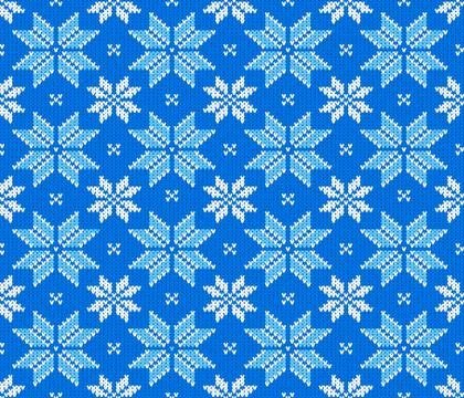 Seamless knitting pattern Stock Illustration