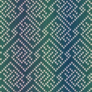 Seamless knitting pattern Stock Illustration