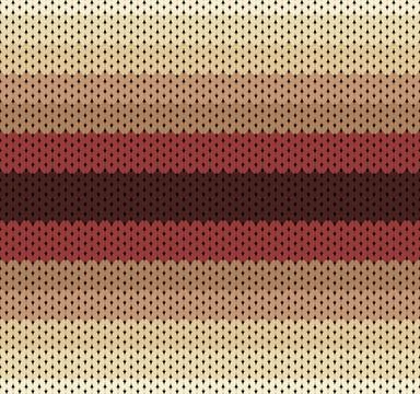 Seamless knitting pattern with a wide central horizontal stripe in shades of Stock Illustration