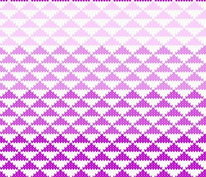 Seamless knitting triangle pattern Stock Illustration