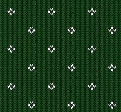 Seamless knitting vector pattern Stock Illustration