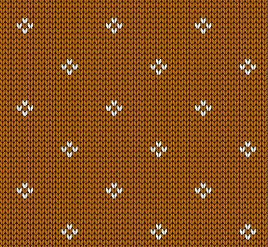 Seamless knitting vector pattern Ilustración de archivo