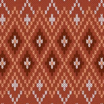 Seamless Knitwear Pattern Stock Illustration