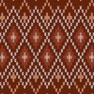 Seamless Knitwear Pattern Stock Illustration