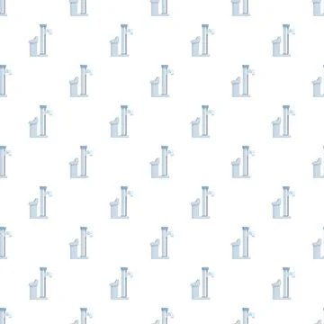 Seamless laboratory microscope pattern for scientific background Stock Illustration