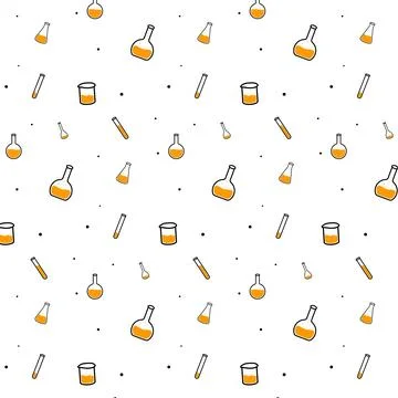 Seamless laboratory pattern. vector illustration Stock Illustration