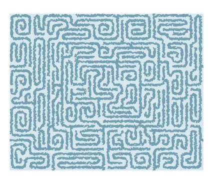 Seamless labyrinth background Stock Illustration